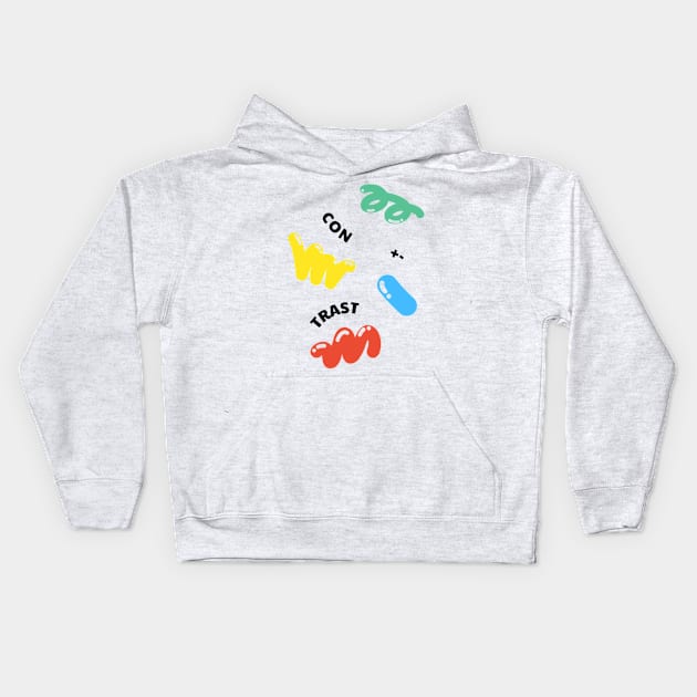 Contrast Kids Hoodie by creates